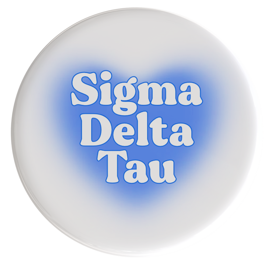 Sigma Delta Tau Big Heart Sorority Button