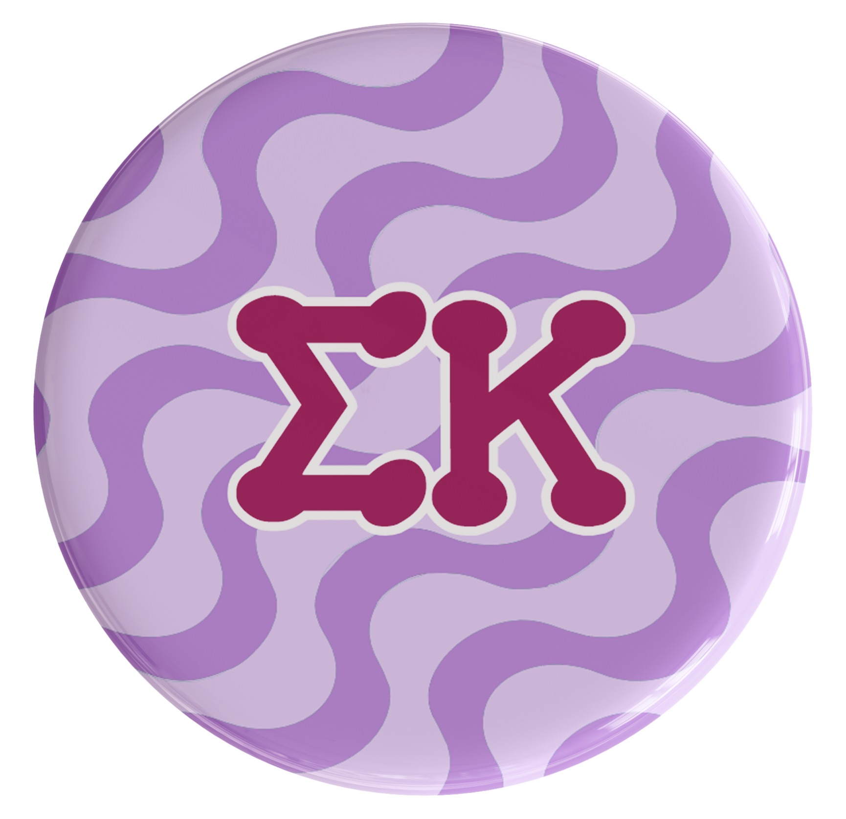 Sigma Kappa Groovy Sorority Button