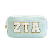 Zeta Tau Alpha Chenille Sorority Cosmetic Bag