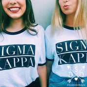 Ringer Block Sorority Tee