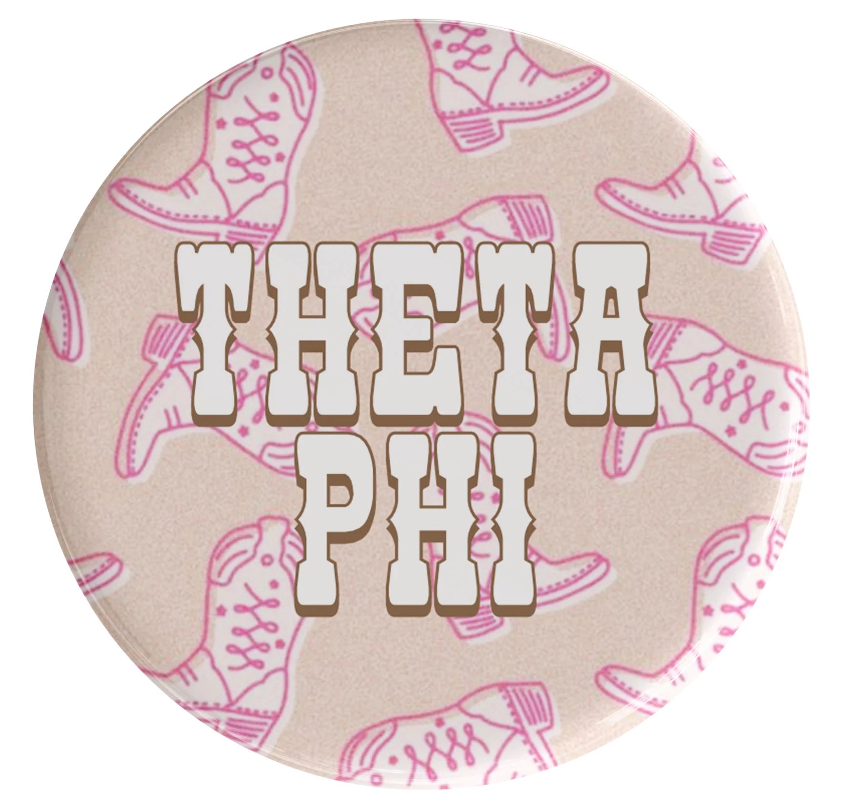 Theta Phi Alpha Boot Scootin' Sorority Button