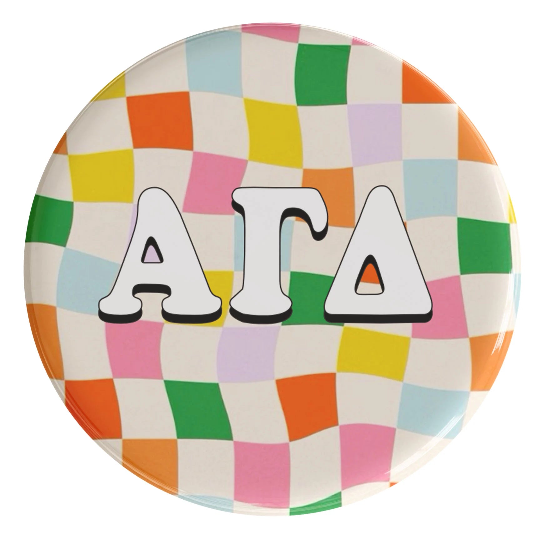 Alpha Gamma Delta Fast Times Sorority Button