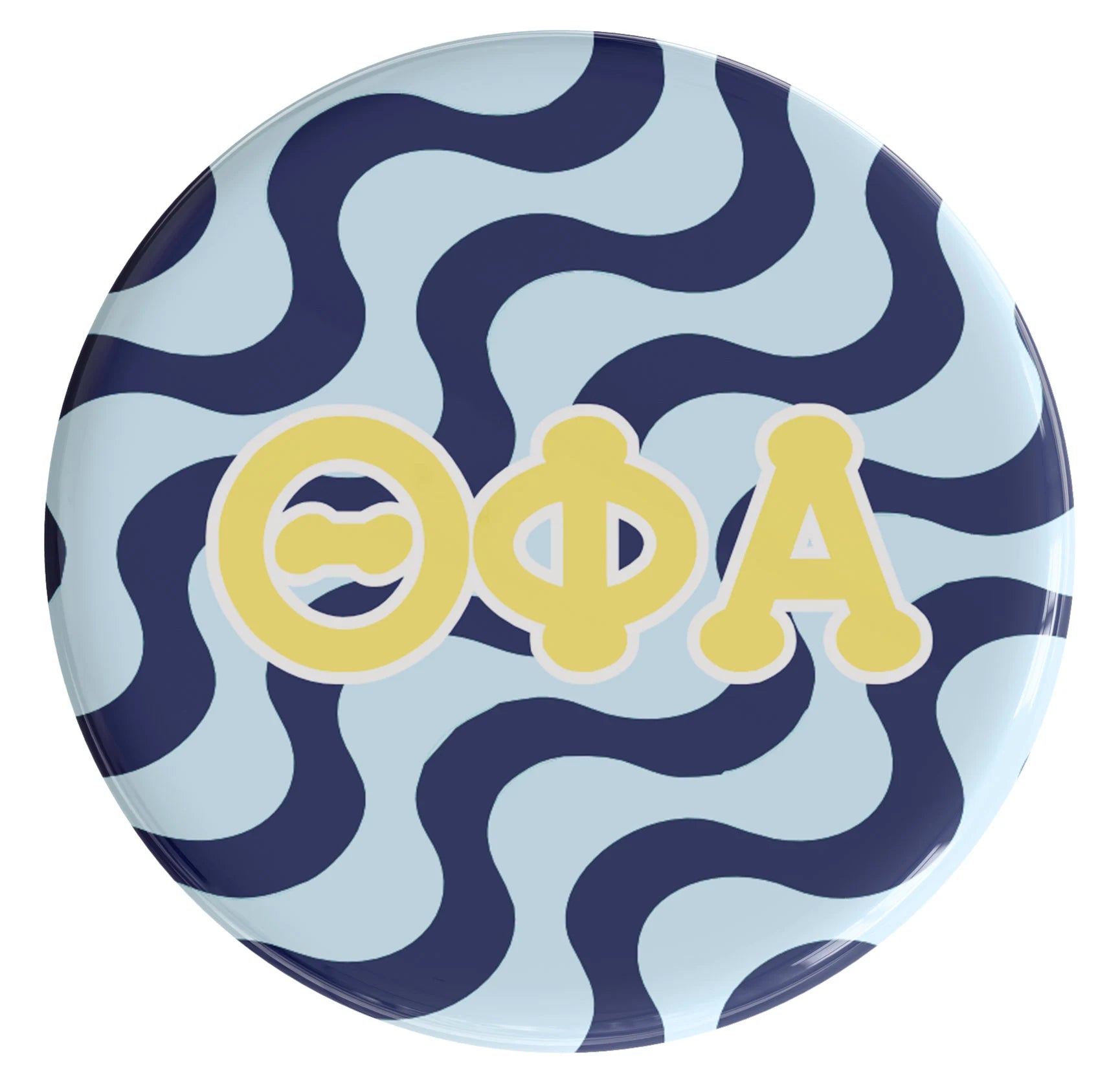 Theta Phi Alpha Groovy Sorority Button