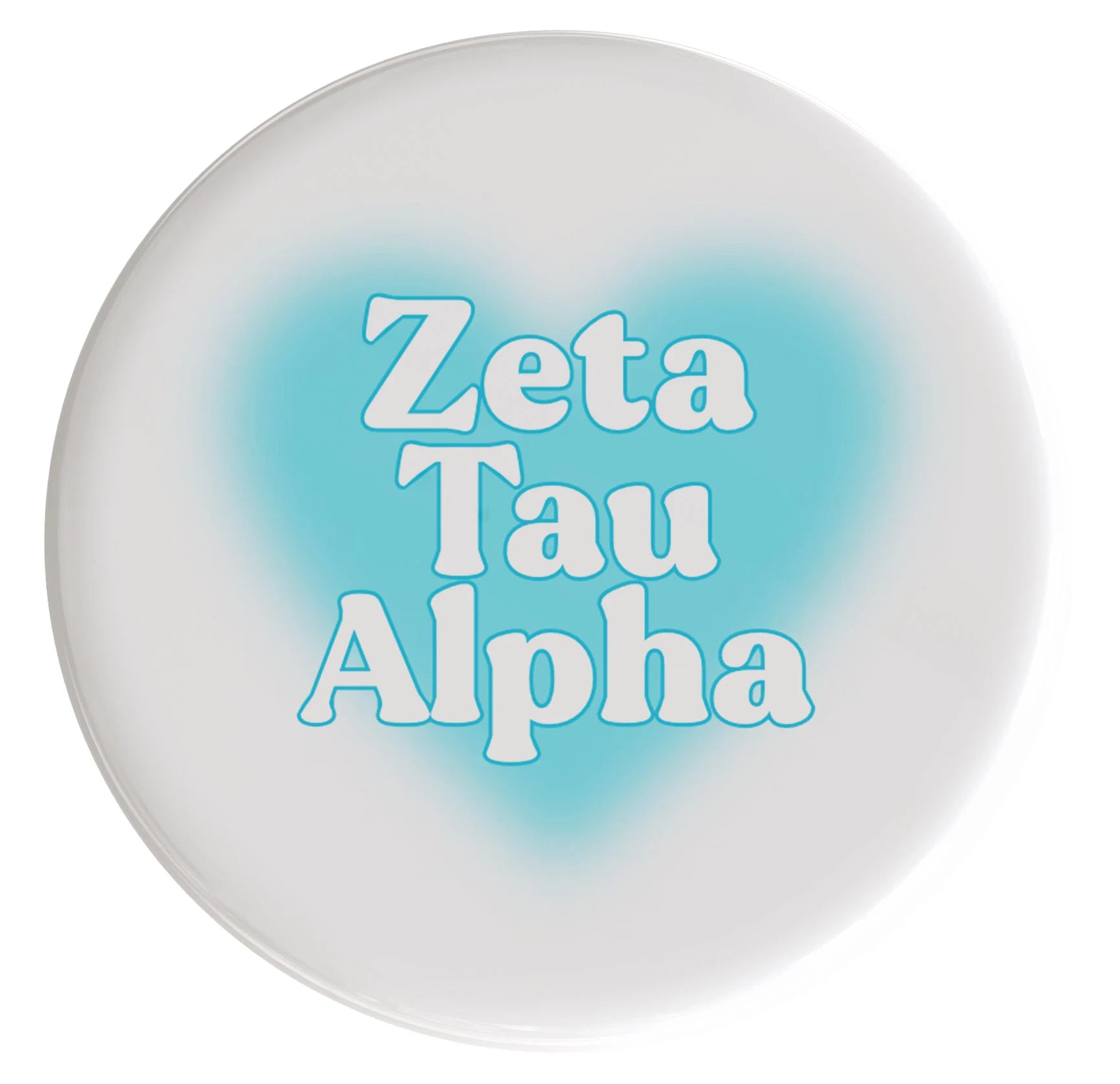 Zeta Tau Alpha Big Heart Sorority Button