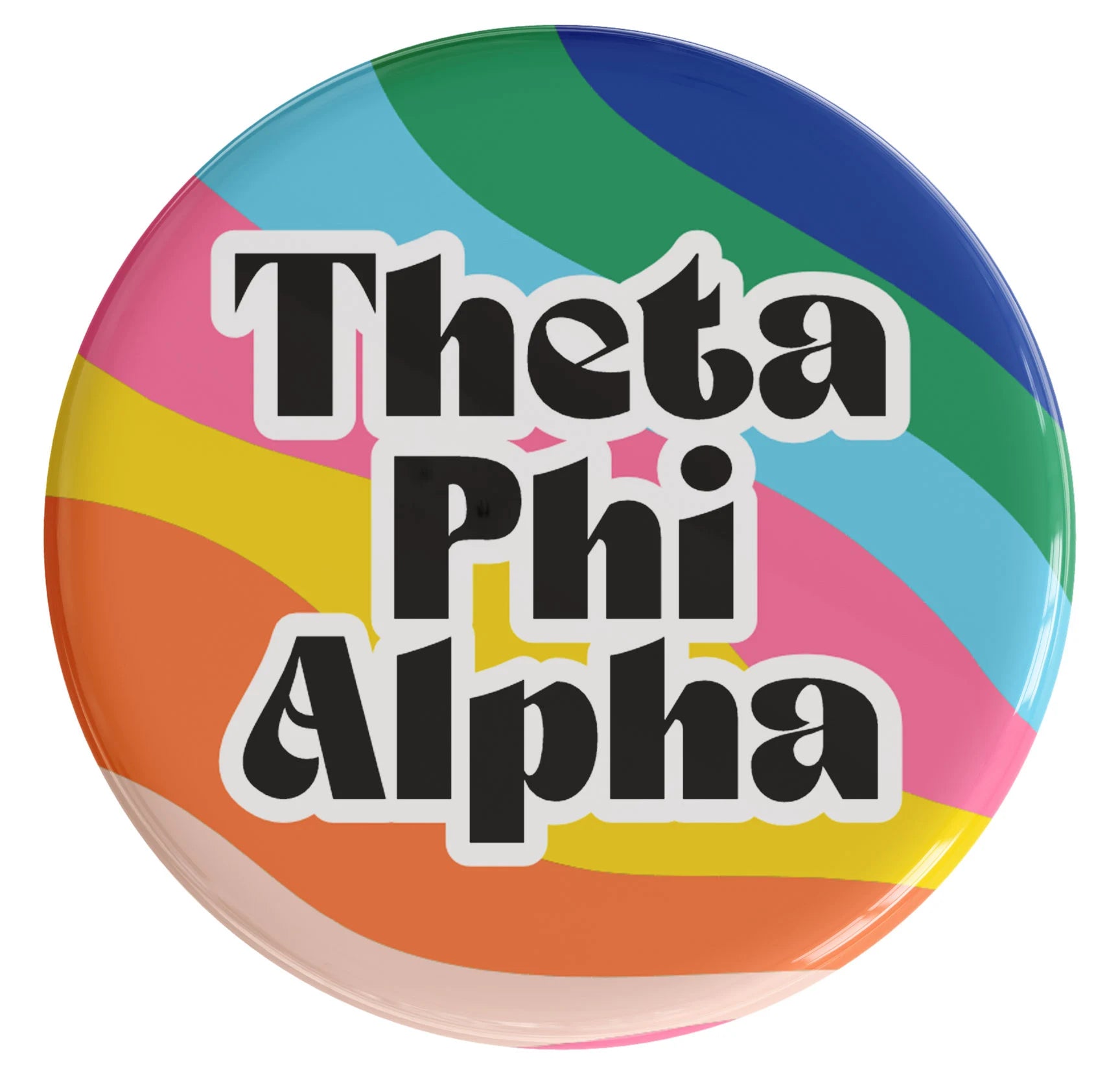 Theta Phi Alpha In The Groove Sorority Button