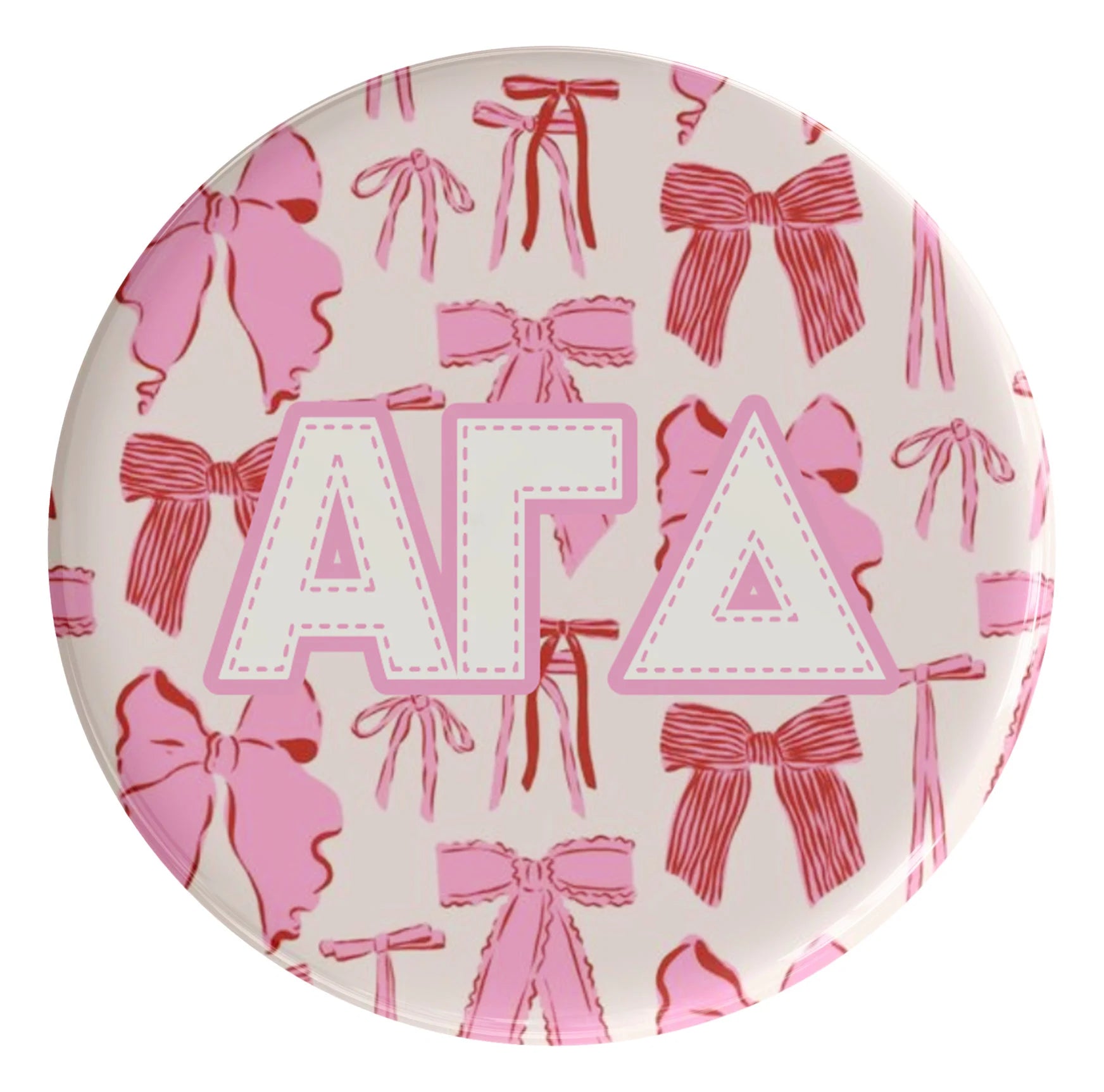 Alpha Gamma Delta Coquette Sorority Button