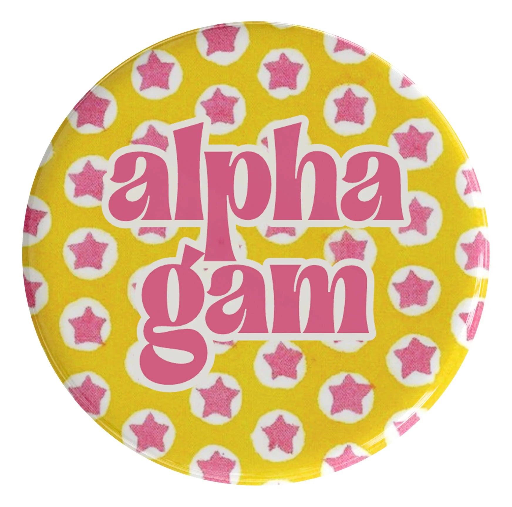 Alpha Gamma Delta Starlight Sorority Button