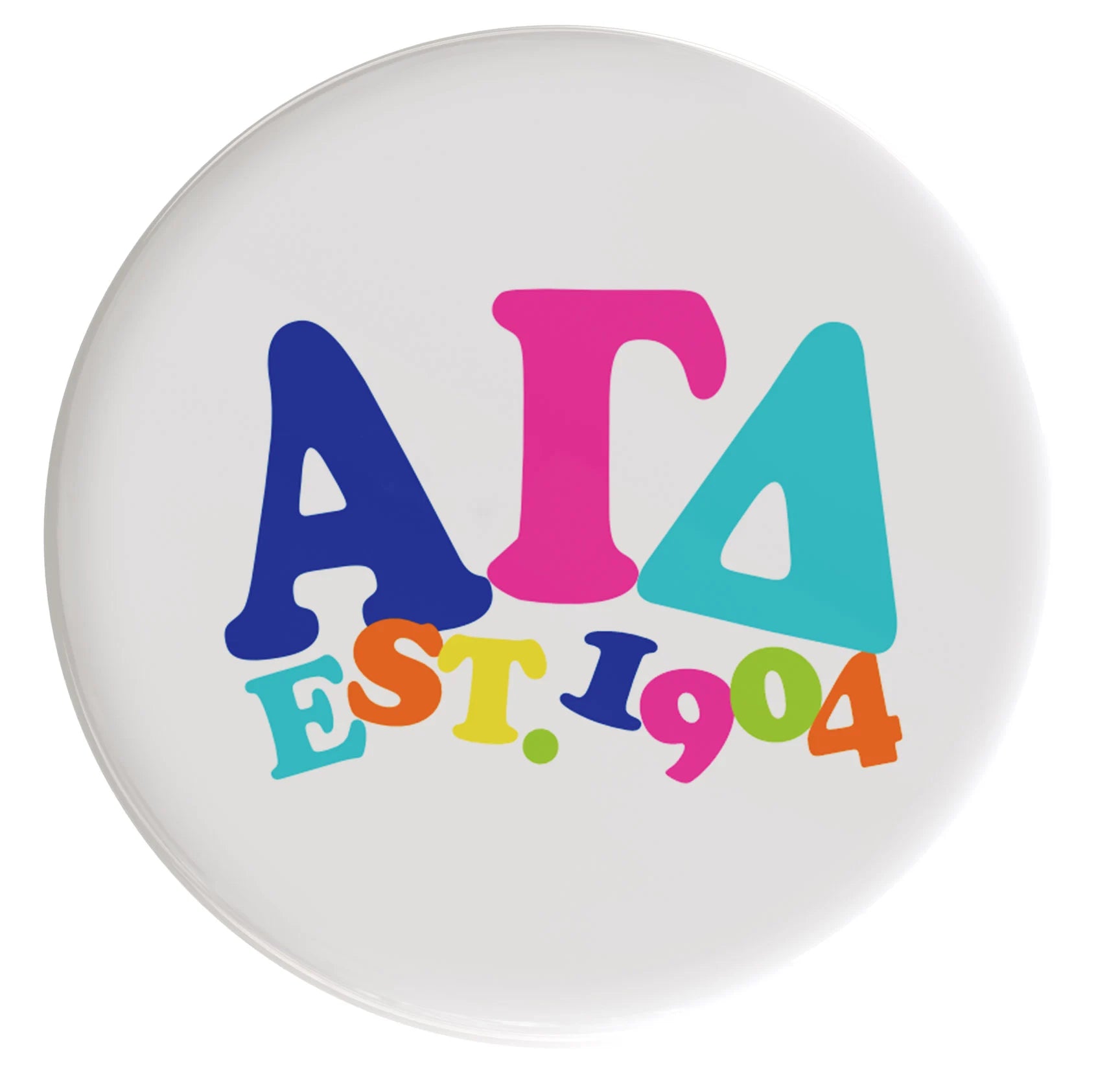 Alpha Gamma Delta Happy Days Sorority Button