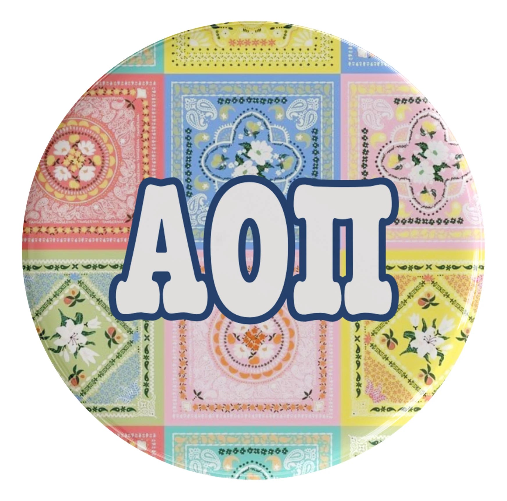 Alpha Omicron Pi Summer Days Sorority Button