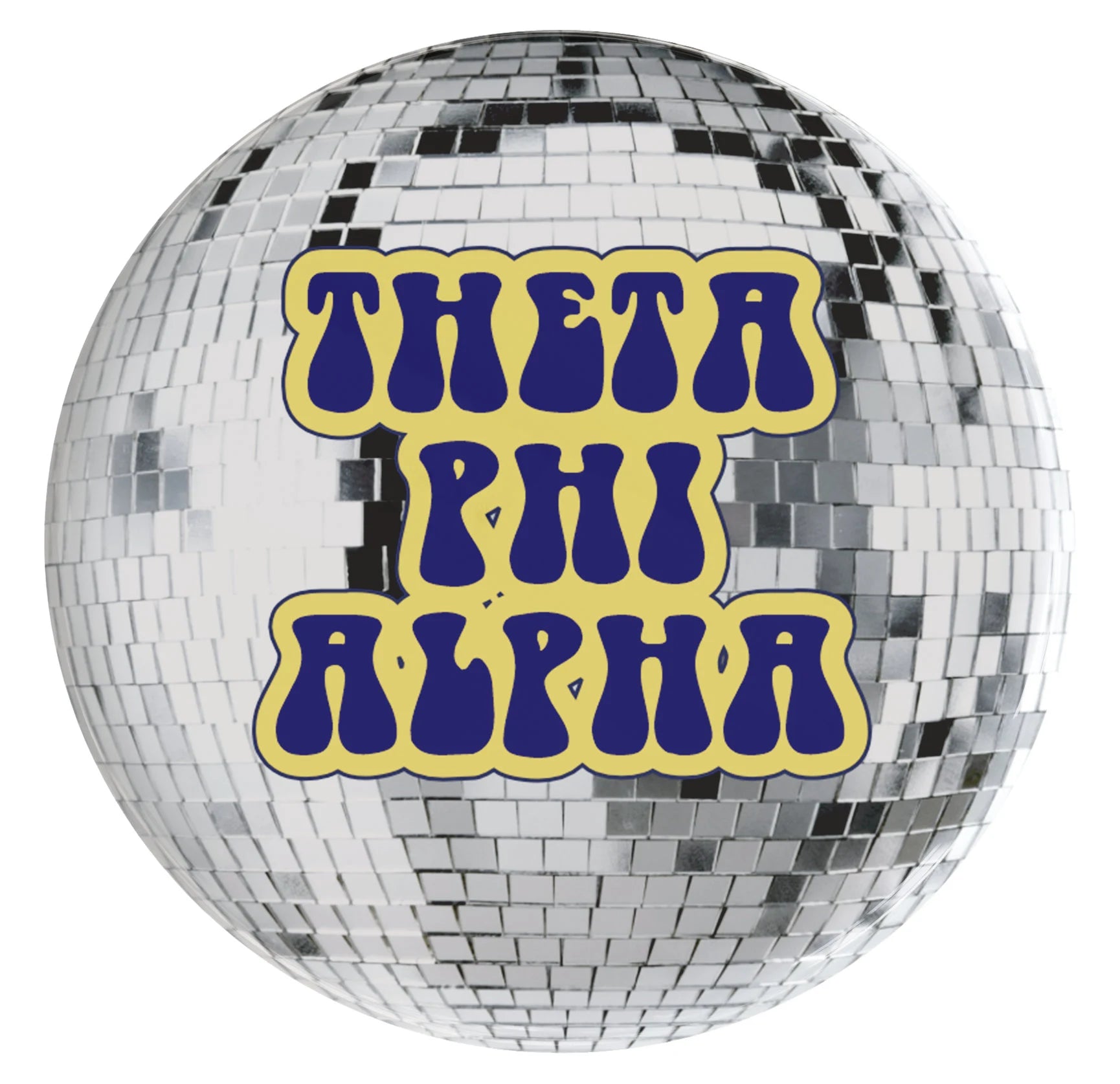 Theta Phi Alpha Disco Sorority Button